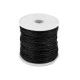 Șnur din bumbac cerat, ø0,8 mm - Negru (1 Bucată) Șnur din bumbac cerat, ø0,8 mm - Negru (1 Bucată)
