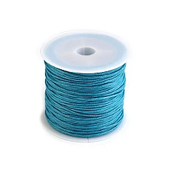 Șnur din bumbac cerat, ø0,8 mm - Albastru deschis (1 Bucată)