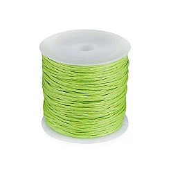 Șnur din bumbac cerat, ø0,8 mm - Verde deschis (1 Bucată)