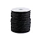 Cordelină paracord cu fir reflectorizant, ø4 mm - Negru (25 Metri)