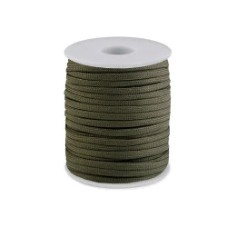 Cordelină paracord, ø4 mm - Verde kaki (25 Metri)