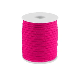 Cordelină paracord, ø4 mm - Roz neon (25 Metri)