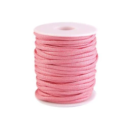 Cordelină paracord, ø4 mm - Roz deschis (25 Metri)