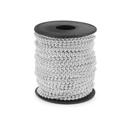 Perle șirag, ø3 mm - Argintiu (25 Metri)