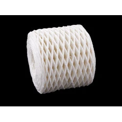 Rafie tricotat  genti - natural ø1,5 mm - Alb (1 Bucată)