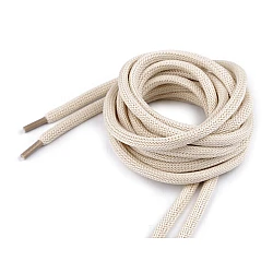 Sireturi pentru pantofi sport, hanorace 130 cm - Ecru deschis (10 Bucăți)