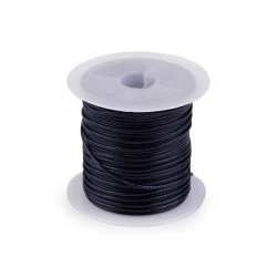 Snur decorativ lucios ø1 mm - Albastru închis (1 Bucată)