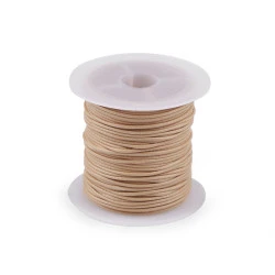 Snur decorativ lucios ø1 mm - Bej camel (1 Bucată)