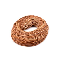 Snur din piele lățime 2 mm - Maro foarte deschis (1 Metru)