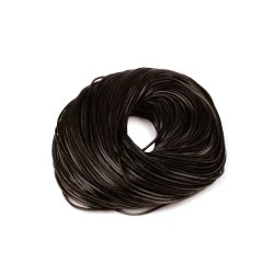 Snur din piele lățime 2 mm - Maro închis (1 Metru)