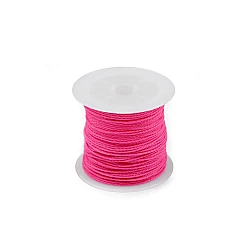 Snur pes rasucit ø1 mm cerat - Roz neon (1 Bucată)