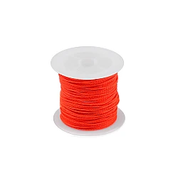 Snur pes rasucit ø1 mm cerat - Portocaliu neon (1 Bucată)