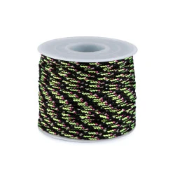 Cordelina paracord ø2,5 mm - Negru (25 Metri)