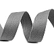 Bandă din bumbac herringbone, lățime 25 mm - Gri neutral (50 Metri)