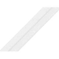 Elastic bias, lățime 19 mm - Alb (1 Metru)