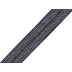 Elastic bias, lățime 19 mm - Gri neutral (1 Metru)