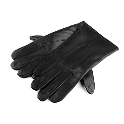 Mănuși de piele pentru bărbați - Negru (1 Pereche)