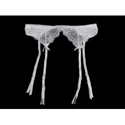 Portjartier din dantelă - Alb (1 Bucată)