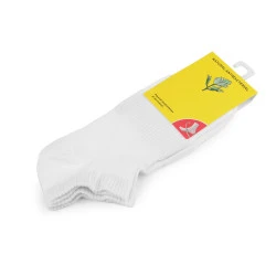 Șosete antibacteriene unisex din bumbac - Alb (1 Pereche)