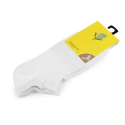 Șosete antibacteriene unisex din bumbac - Alb (1 Pereche)