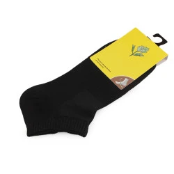 Șosete antibacteriene unisex din bumbac - Negru (1 Pereche)