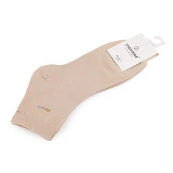 Șosete din bumbac femei/fete nice - Bej deschis (1 Pereche)