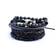 Set brățări - Negru (12 Seturi) Set brățări - Negru (12 Seturi)