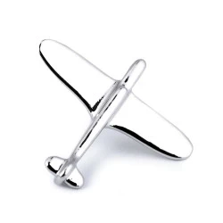 Broșă / insignă - chitară, avion - Platinum (1 Bucată)