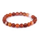 Brăţară cu mărgele agat roșu - Agat (1 Bucată)