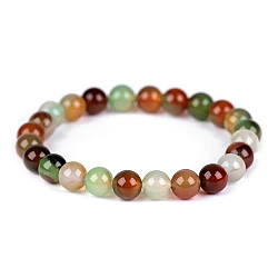 Brăţară cu mărgele minerale agat multicolor - Agat multicolor (4 Bucăți)