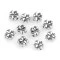 Accesoriu / ornament metalic trifoi, 8x8 mm - Argintiu (10 Bucăți) Accesoriu / ornament metalic trifoi, 8x8 mm - Argintiu (10 Bucăți)