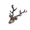 Broșă cerb - Negru (1 Bucată)