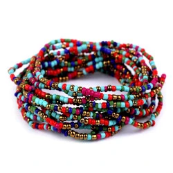 Brățări elastice,  set 12 buc - Multicolor (1 Set)