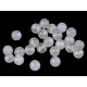 Mărgele din agat alb sintetic, ø6 mm - Agat alb (62 Bucăți)