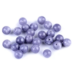 Mărgele aventurin albastru, ø8 mm - Bleu pal (10 Bucăți)