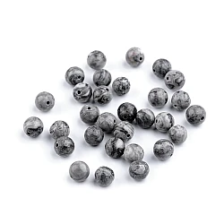 Mărgele jasp gri, ø6 mm - Gri neutral (10 Bucăți)