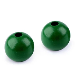 Mărgele din lemn, ø40 mm - Verde (10 Bucăți)
