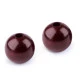 Mărgele din lemn, ø40 mm - Negru (10 Bucăți)