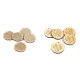 Forme din lemn pentru brodat, floare inimă, ø45 mm - Natur (20 Bucăți)
