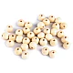 Mărgele din lemn, ø10 mm - Natural deschis (1000 Grame)