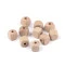 Mărgele cub din lemn 12x12 mm - Natural mediu (10 Bucăți)