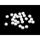 Mărgele plastic color ø8 mm - Alb (7 Grame)