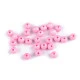 Mărgele plastic color ø8 mm - Alb (7 Grame)
