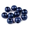 Margele de lemn ø25 mm - Albastru închis (10 Bucăți)