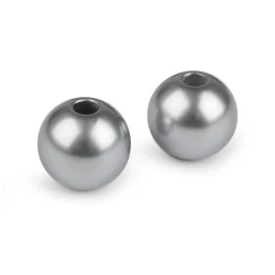 Mărgele din plastic ø30 mm - Gri (2 Bucăți)
