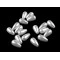 Mărgele din plastic / perle glance 10x20 mm - Alb (100 Grame) Mărgele din plastic / perle glance 10x20 mm - Alb (100 Grame)