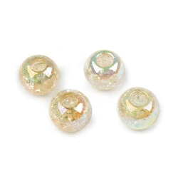 Mărgele din plastic cu efect ab ø20 mm - Bej foarte deschis (4 Bucăți)