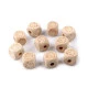 Mărgele din lemn cubice elefant, inimă, stea 14x14 mm - Natur (10 Bucăți)