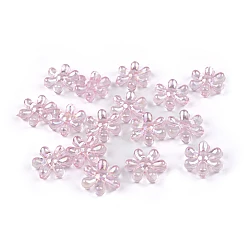 Mărgele din plastic cu efect  ab ø17 mm - Roz deschis (10 Grame)