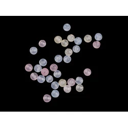 Mărgele cristal mineral sintetic colorat mat ø4 mm - Cristal (45 Bucăți)